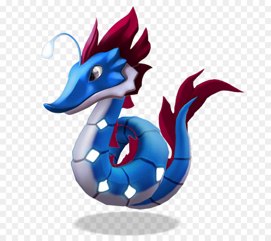 Dragon Mania Legends Seahorse-Kobalt blau - seepferdchen