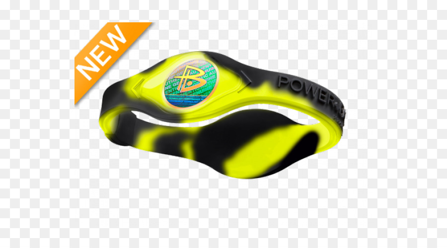 Power Balance Armband Athlet Silikon Brillen - gelb swirl