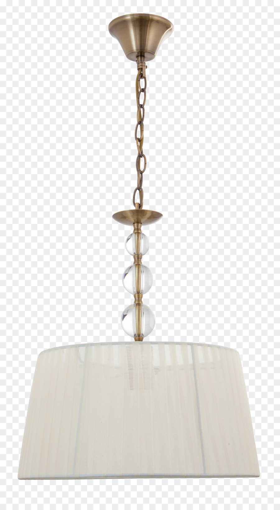 Charms & Anhänger-Lampe Beige Metall Verchromt - anhänger