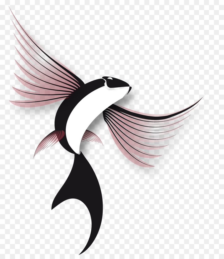 Fliegende Fische Flucht-Logo - Fisch