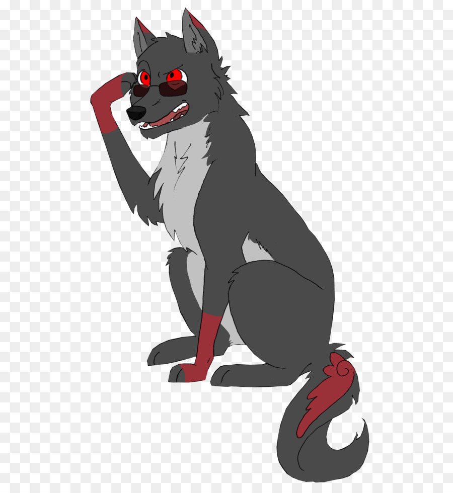 Hund Katze Cartoon Werwolf - Hund