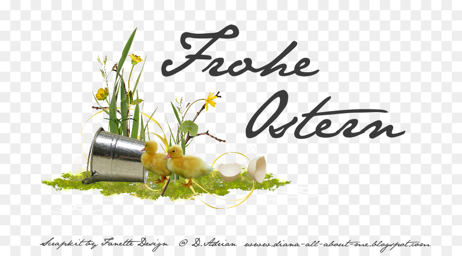 Social-media-Floral-design-Social network Facebook Frankreich - Frohe Ostern