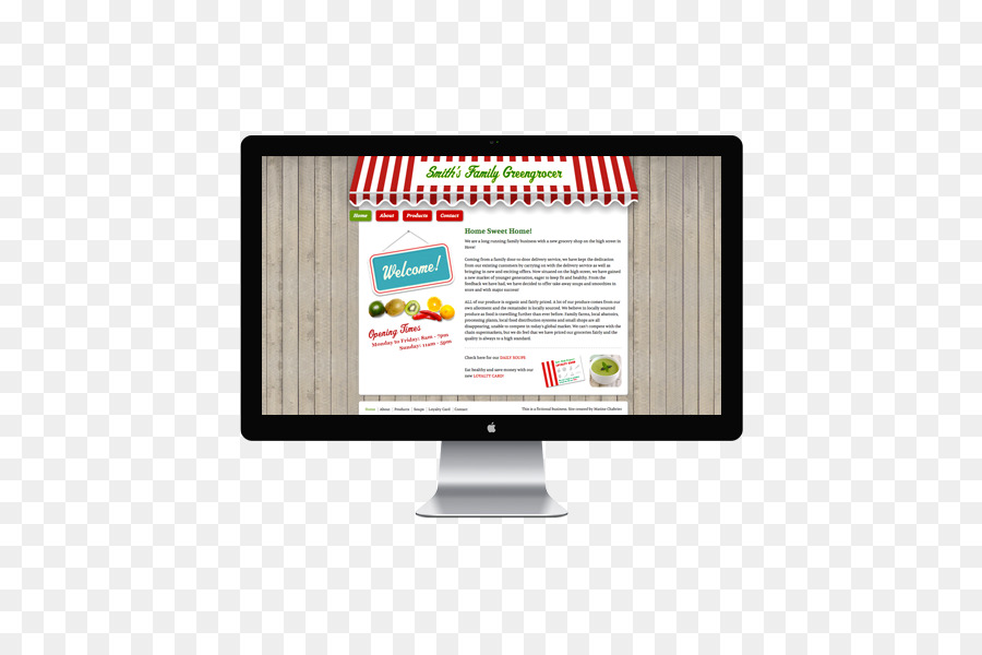 Computer Monitore Display Werbung Multimedia - Gemüsehändler