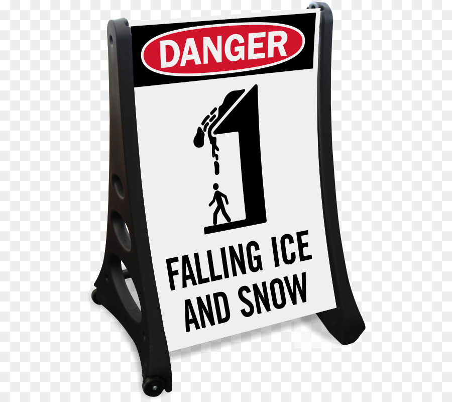 Verkehrszeichen, Warnung, Zeichen Car Park Gefahr, eisschlag - Schnee Schild