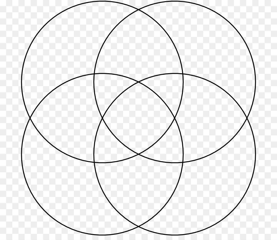 Cerchi sovrapposti a griglia Quadrata Angolo - cerchio