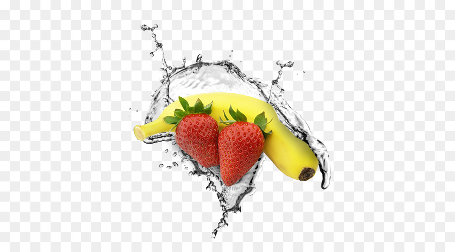 Erdbeer-Smoothie Banane Essen - Erdbeer Banane