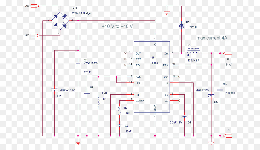 Alimentatore switching regolatore di Tensione Convertitori di Potenza circuito Elettronico Linea - circuito elettronico