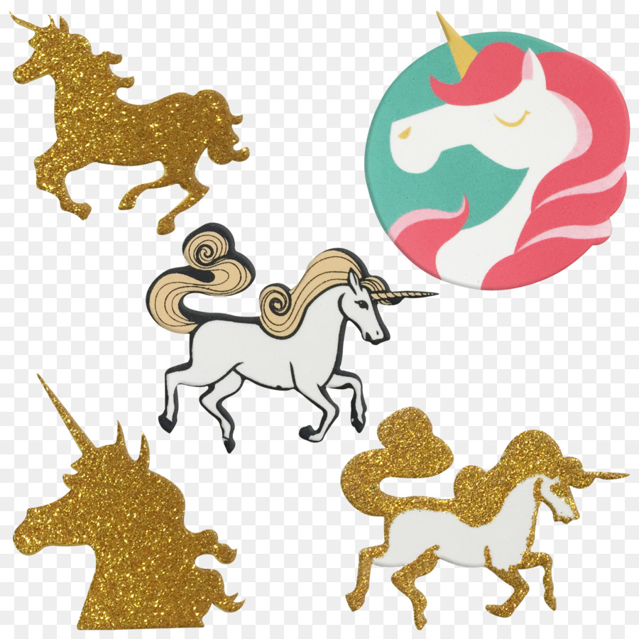 Capelli artificiali integrazioni Unicorno creatura Leggendaria Cavallo Adesivo - unicorno