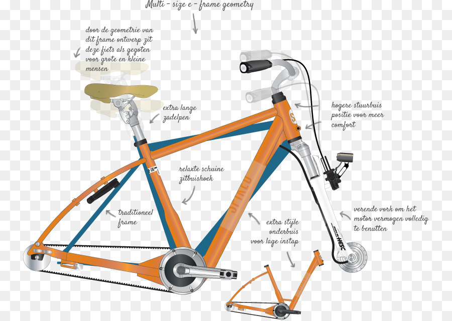 Telai per biciclette con Ruote di Bicicletta Ibrida bicicletta Manubrio della Bicicletta - Bicicletta