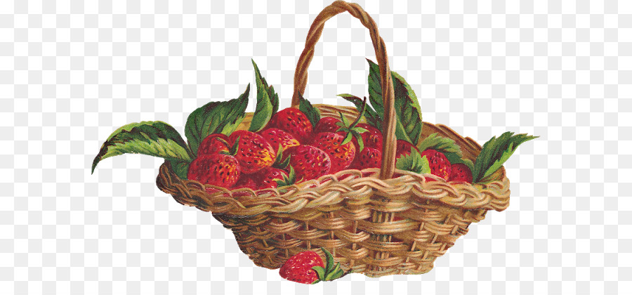 Erdbeer-Essen-Geschenk-Korb Lesezeichen viktorianischen ära - schneiden Erdbeere