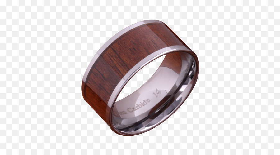 Hochzeits-ring-Koa-Inlay Titan-ring - Herren flat material