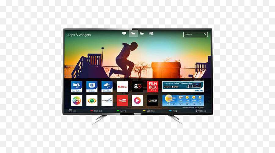 Smart TV con risoluzione 4K LED backlit LCD Ultra high definition television - buono