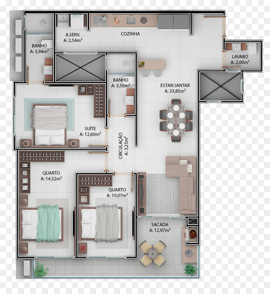 Phòng Sàn Căn hộ kế hoạch phòng Suite Milan - Căn hộ