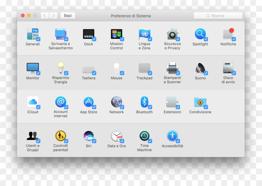 Mac Book Pro Dock di macOS Preferenze di Sistema di scelta rapida da Tastiera - computer
