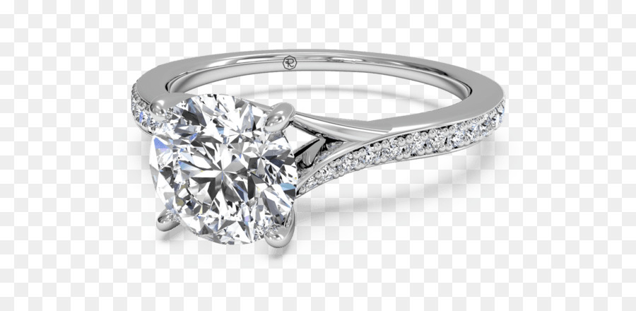 Diamant Verlobungsring Hochzeit ring Gold - eine perspektivische Ansicht