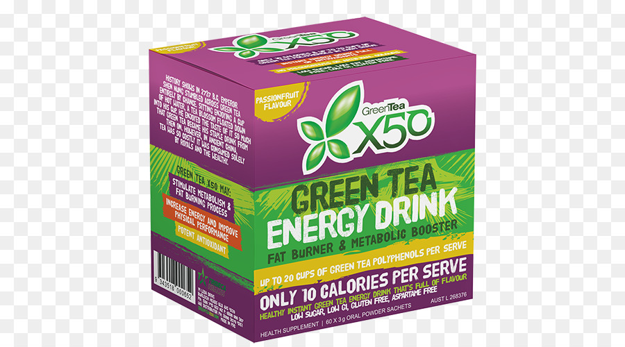 Green tea Energy drink Nahrungsergänzung Gesundheit shake - Maracuja
