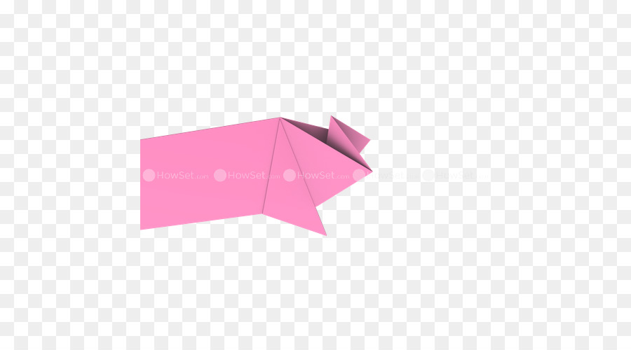 Origami-Papier-Pink M Rechteck - Die Hälfte Falten
