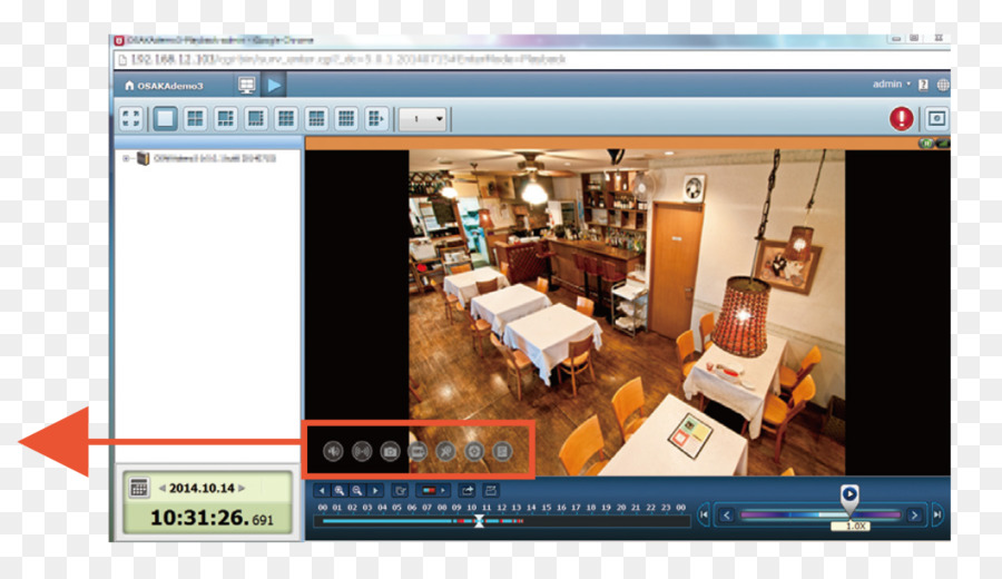 Registratore video di rete, la televisione a circuito Chiuso Serial digital interface Digital Video recorder (Pan–tilt–zoom fotocamera - la riproduzione