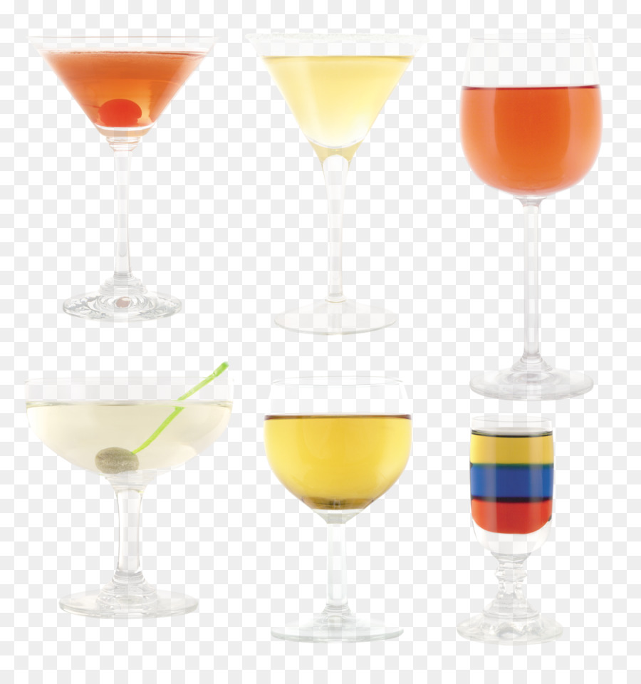 Cocktail-Garnitur Wein-Glas, Martini-Wein-cocktail-Champagner-Cocktail - Cocktail