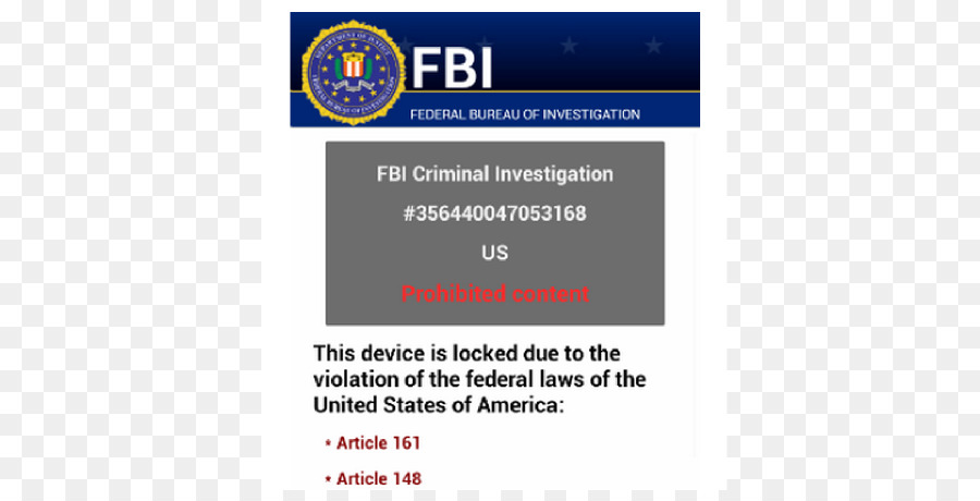 Ransomware Handys Federal Bureau of Investigation Android Computer virus - Handy virus