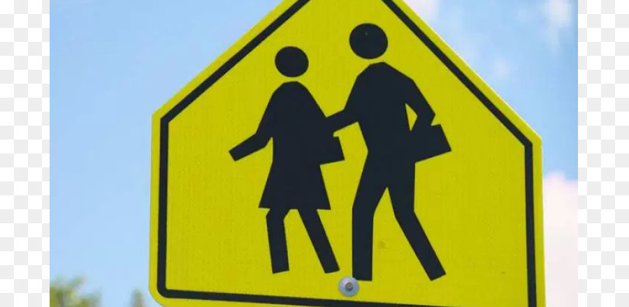 Schule zone-Traffic sign - Schüler wieder in die Schule