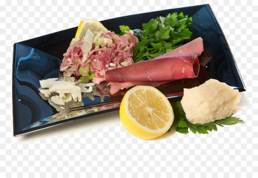 Sashimi Tataki Kobe Rindfleisch garnieren Mittagessen - pflanzliche