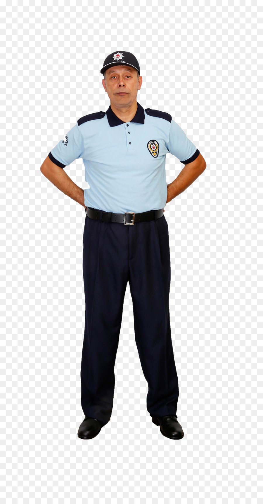 T-shirt Manica Uniforme di ufficiale di Polizia - Maglietta