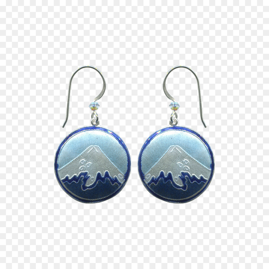 Medaillon Ohrringe Silber Schmuck Microsoft Azure - Berg Fuji
