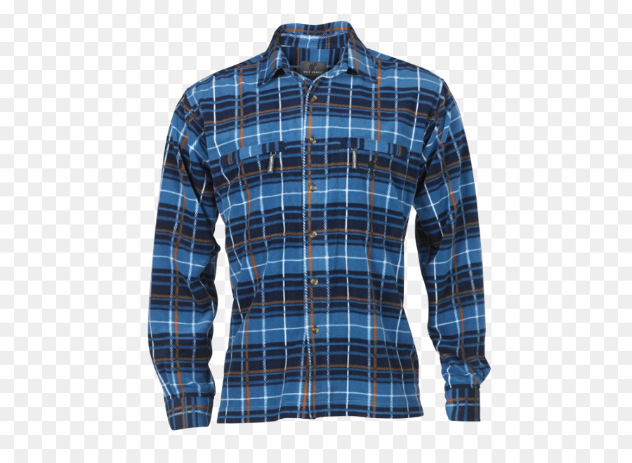 A maniche lunghe T-shirt Tartan Pulsante - Maglietta
