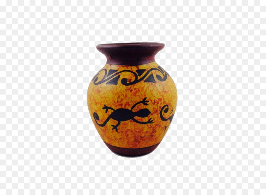 Vaso In Ceramica Di Fango, Argilla - bottiglia di zucca