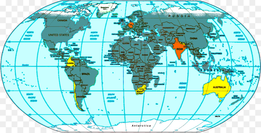 Weltkarte, Tahiti Topographische Karte - Weltkarte