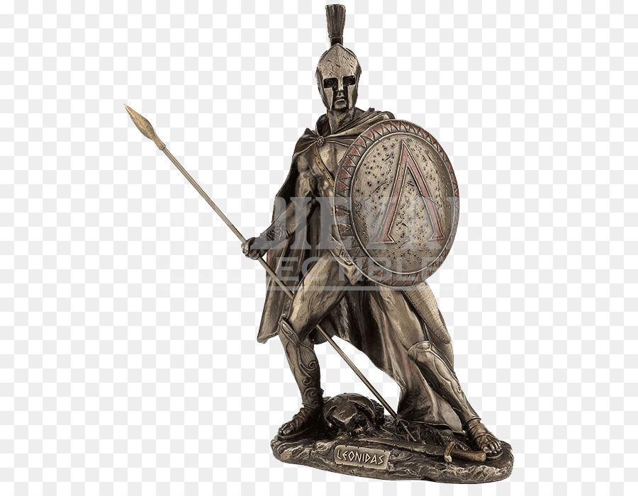 Statue von Leonidas-Figur Sparta Bronze-Skulptur - Spartanischen Krieger