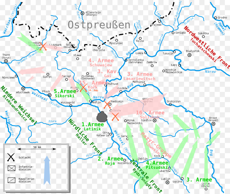 Kavallerie Militär Landkarte Schwerpunkt Wasser-Ressourcen - andere