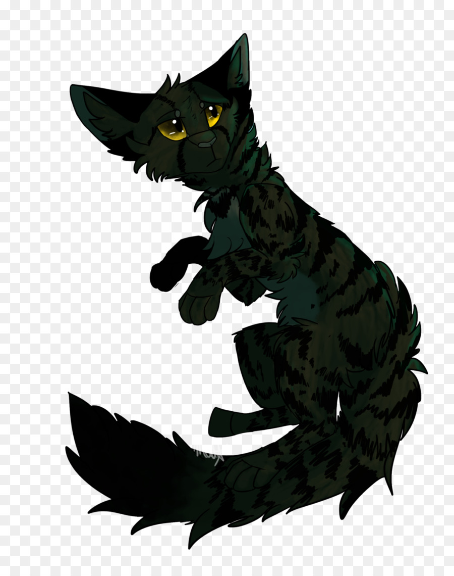 Con mèo đen trong Nước ngắn mèo con mèo hoang Râu - con mèo