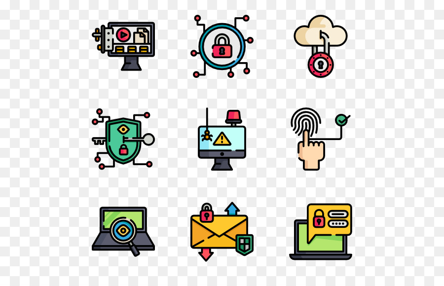 Icone del Computer di Viaggio Clip art - Sicurezza di Internet