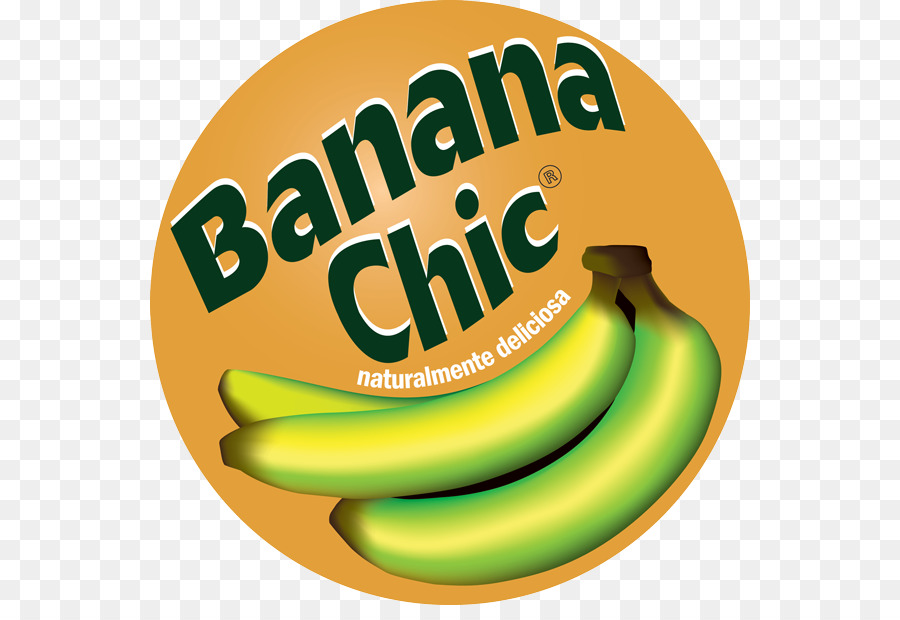 Banana Logo-Diät-Lebensmittel-Marke Schrift - Banane