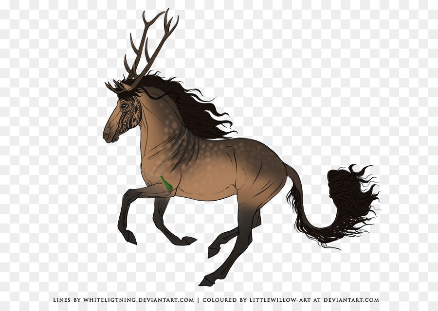 Mustang Hengst Rehe Pferd Tack Pack Tier - UV