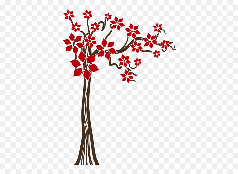 Adesivo Albero di Floral design da Parete in Vinile gruppo - albero