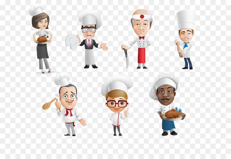 Chef Cottura uniforme Cartoon - cucina