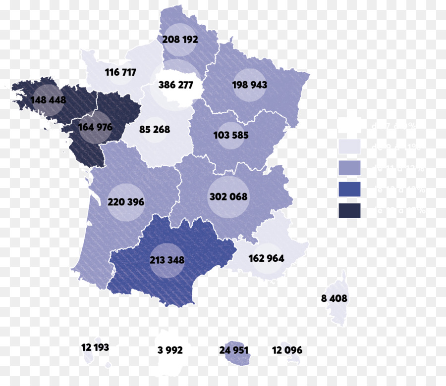 Pays de la Loire Regioni della Francia Mappa Immonetic Grand Est - mappa
