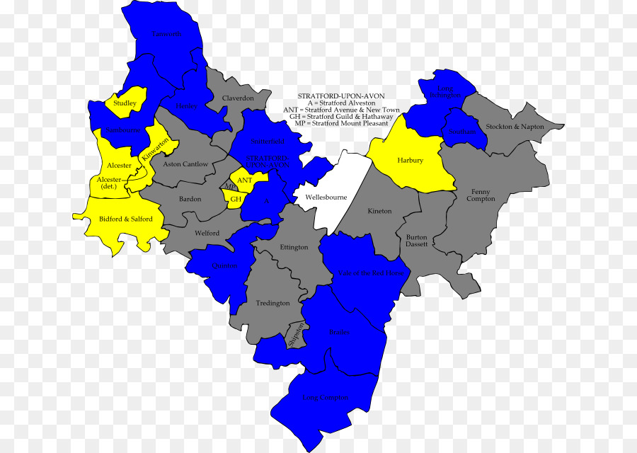 Stratford-upon-Avon-Locator-Karte Vereinigtes Königreich Kommunalwahlen, 2018 - andere