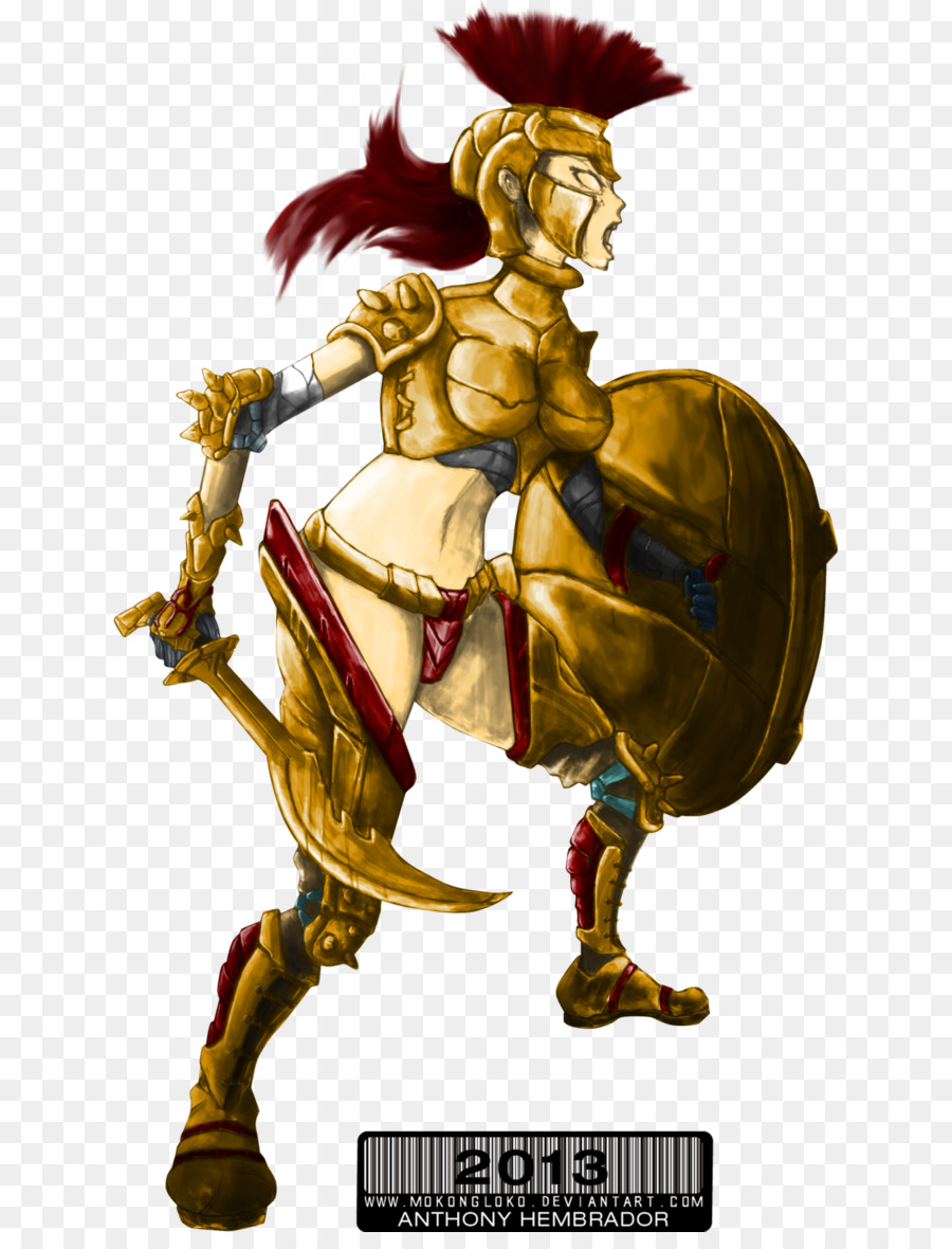 Cavaliere Armatura Cartoon creatura Leggendaria - Spartan Warrior