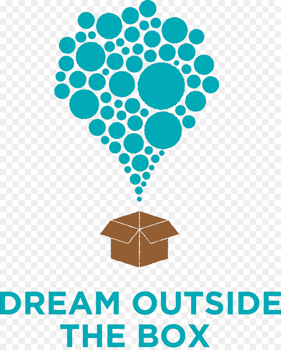 Sogno al di Fuori della Casella di organizzazione Non-profit il Logo del Marchio del comportamento Umano - pensare fuori della scatola