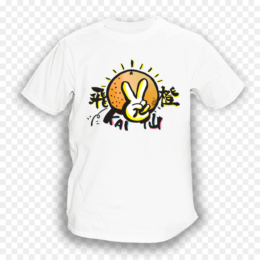 T-shirt Smiley Manica Bluza Logo - Maglietta