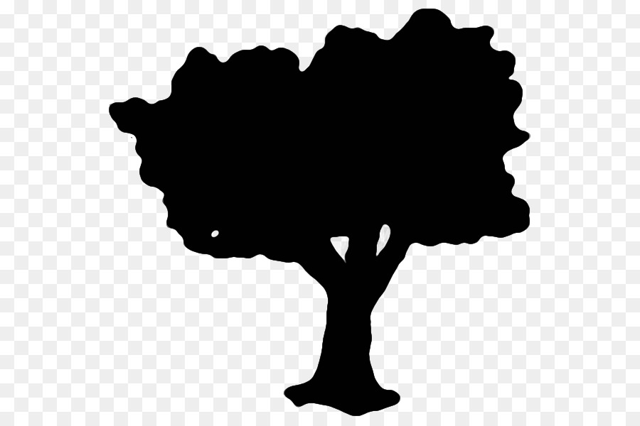 Baum Schwarze Silhouette White Clip art - Baum