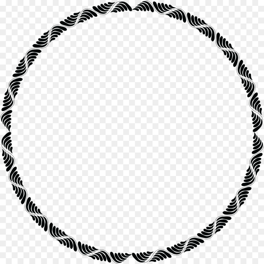 Grenzen und Rahmen, Clip art - Kreis, Rand schwarz