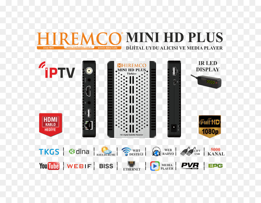 High definition TV 1080p HD+   HD ready Radio Empfänger - Minihd