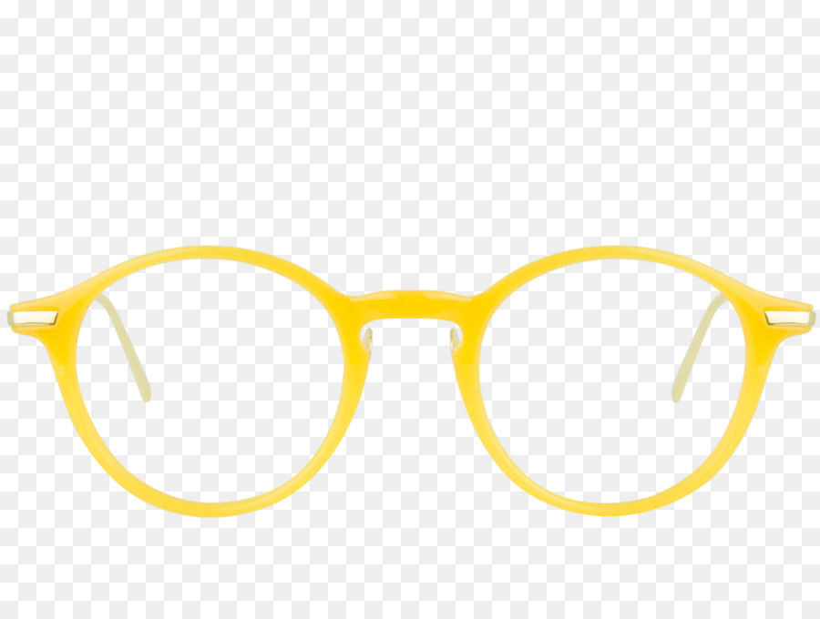 Gelbe Gläser, Blaue Farbe - Brille