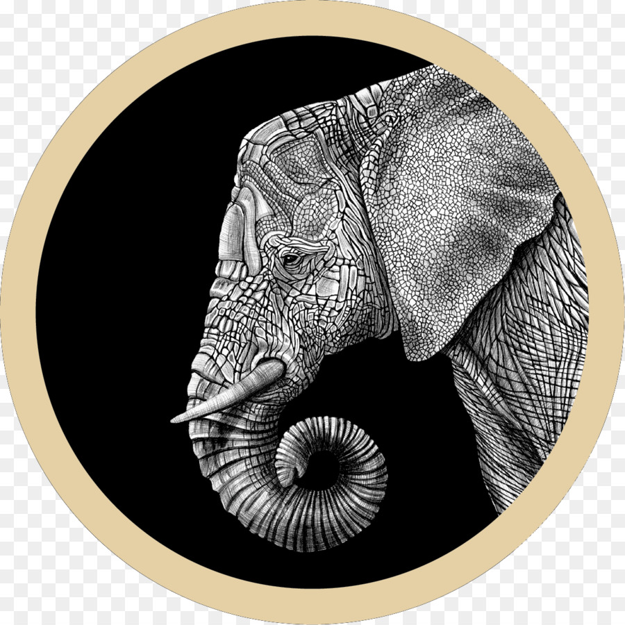 Afrikanischer Elefant Indischer Elefant Zeichnung Elephantidae Malerei - Malerei