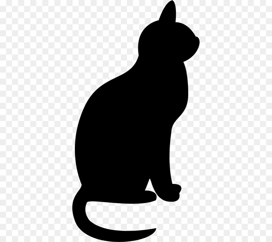 Schwarze Katze Kätzchen Clip art - Katze